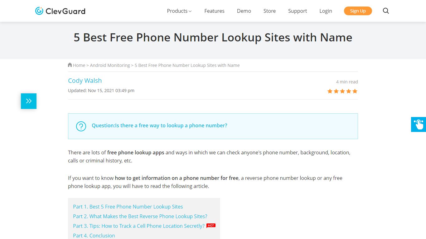 5 Best Free Phone Number Lookup Sites with Name - CLEVGUARD